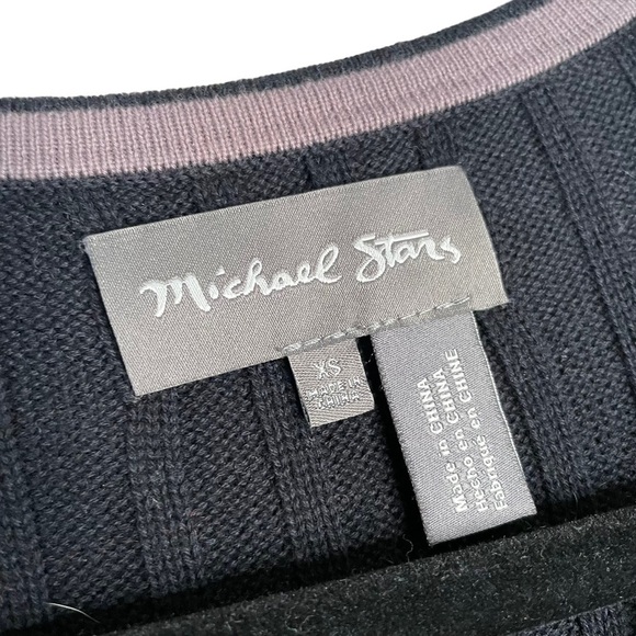 Michael Stars Black Long Sleeve Ribbed Duster Long Cardigan XS Anthropologie - Picture 5 of 12